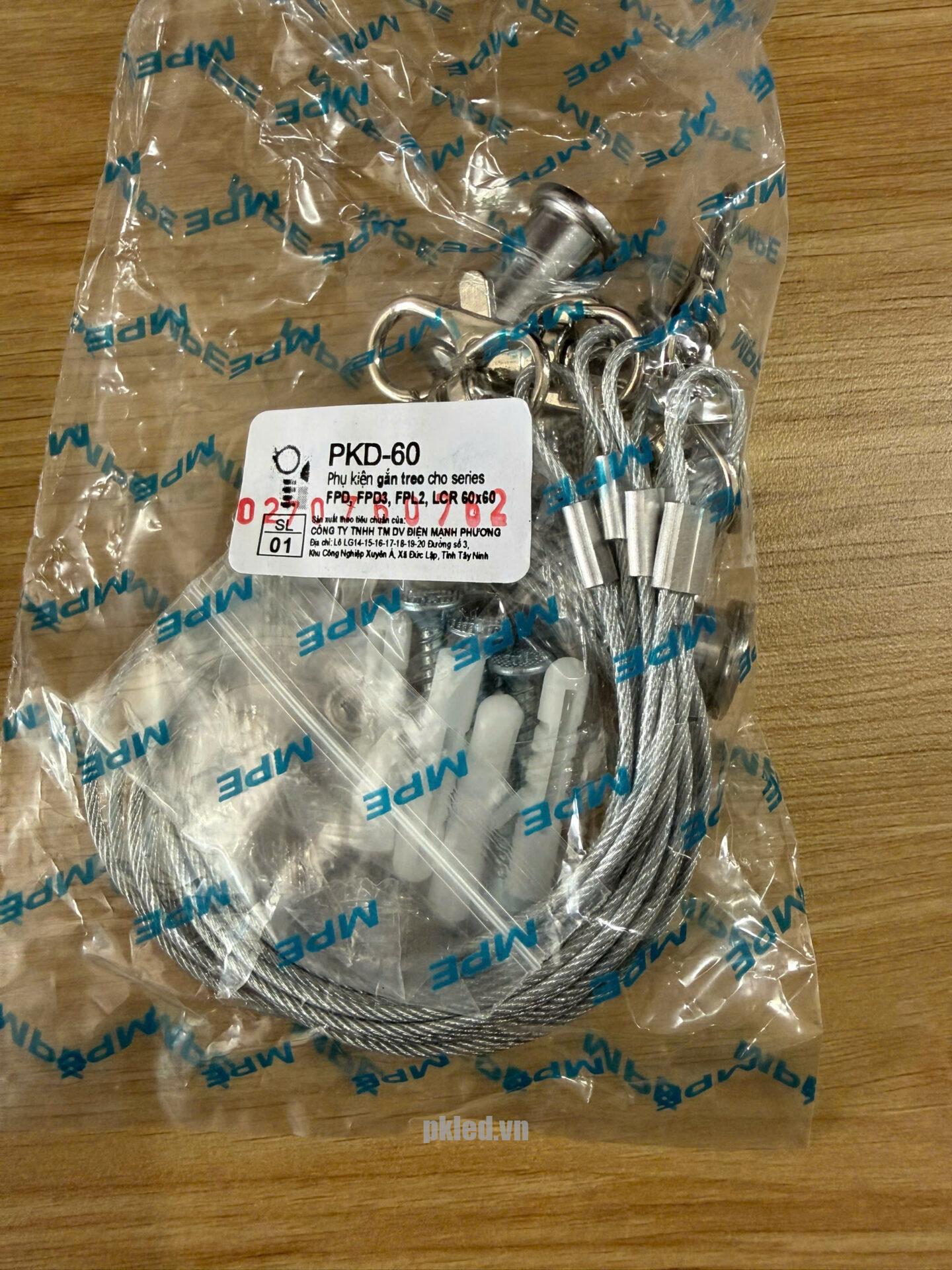 Cáp treo đèn máng 600x600 MPE
