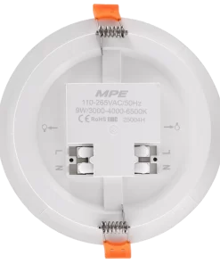 Đèn Led Panel âm trần viền nhôm 9W 3 màu RPE-9/3C MPE