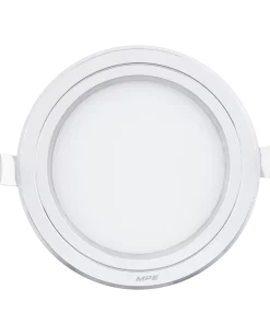 LED Panel âm trần nhôm viền bạc mặt tròn 12W phi nhỏ - 3 chế độ màu RPL-12S/3C/S MPE