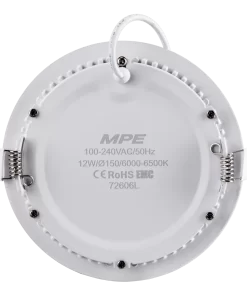 LED Panel âm trần nhôm mặt tròn 12W phi nhỏ ánh sáng trắng RPL-12ST MPE