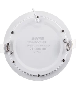 LED Panel âm trần nhôm mặt tròn 12W phi nhỏ ánh sáng vàng RPL-12SV MPE