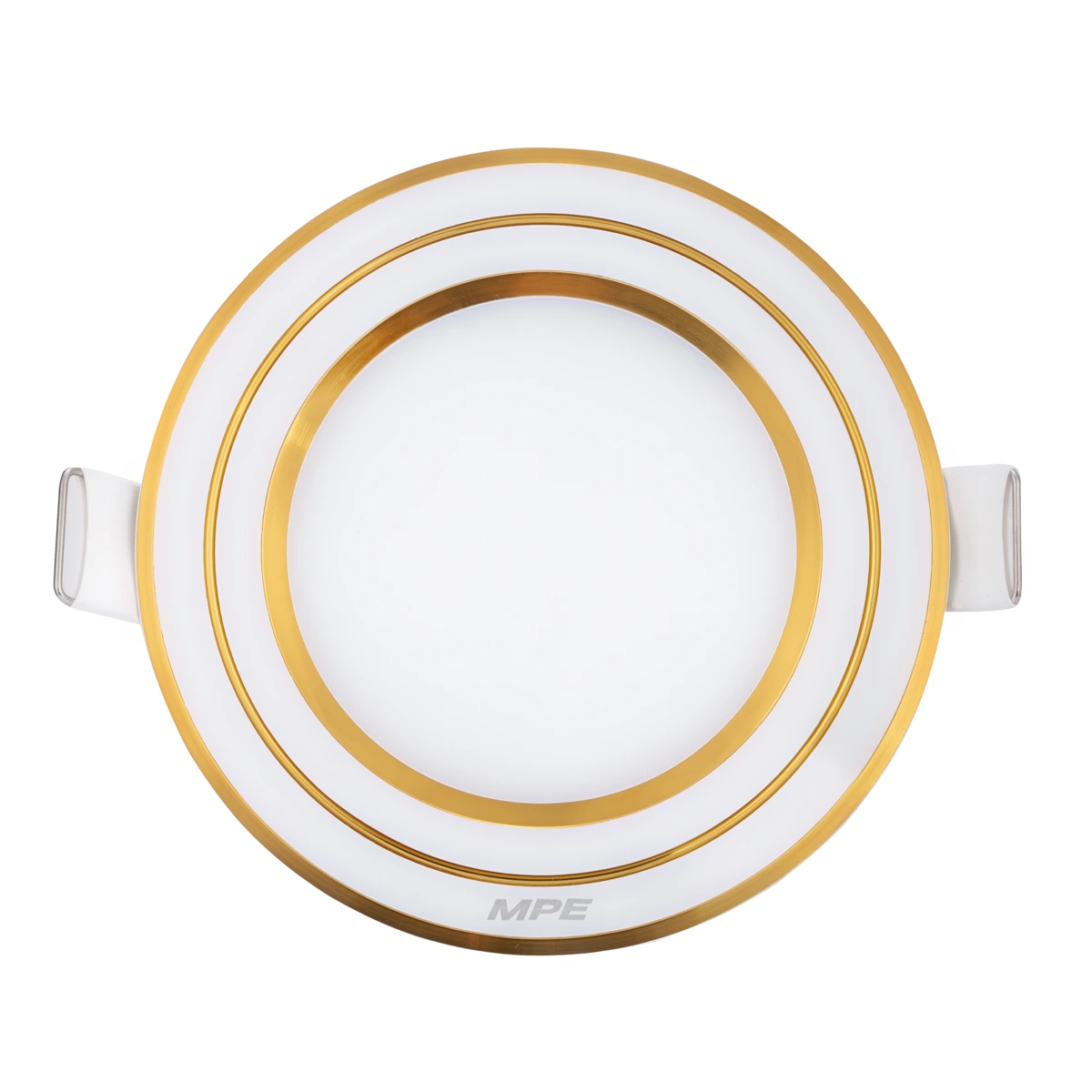 LED Panel âm trần nhôm viền vàng mặt tròn 7W ánh sáng trắng RPL-7T/G MPE
