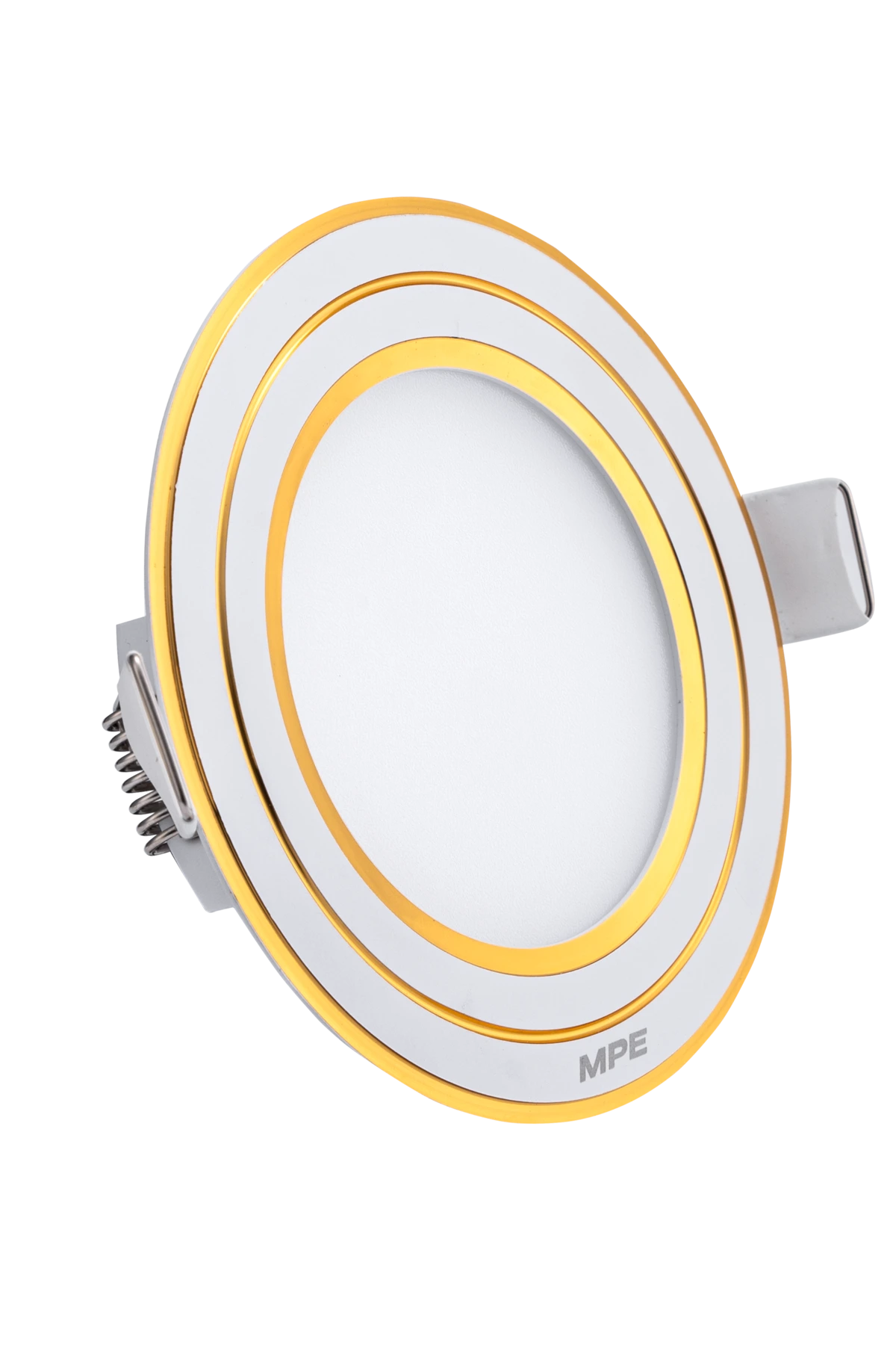 LED Panel âm trần nhôm viền vàng mặt tròn 7W ánh sáng trắng RPL-7T/G MPE