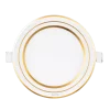 LED Panel âm trần nhôm viền vàng mặt tròn 9W - 3 chế độ màu RPL-9/3C/G MPE