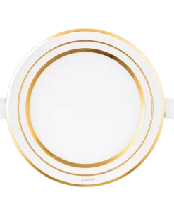 LED Panel âm trần nhôm viền vàng mặt tròn 9W - 3 chế độ màu RPL-9/3C/G MPE