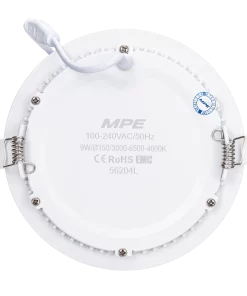 LED Panel âm trần nhôm viền vàng mặt tròn 9W - 3 chế độ màu RPL-9/3C/G MPE