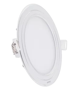 LED Panel âm trần nhôm viền bạc mặt tròn 9W - 3 chế độ màu RPL-9/3C/S MPE