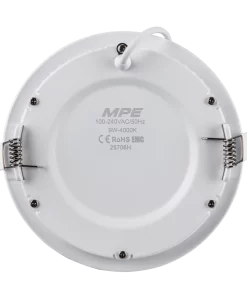 LED Panel âm trần nhôm mặt tròn 9W ánh sáng trung tính RPL-9N MPE