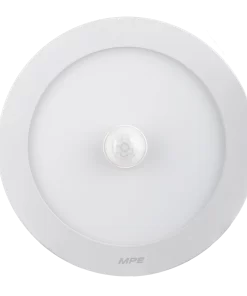 Đèn Panel ốp nổi nhôm, mặt tròn, cảm biến chuyển động 12W ánh sáng trắng SRPL-12T/MS MPE