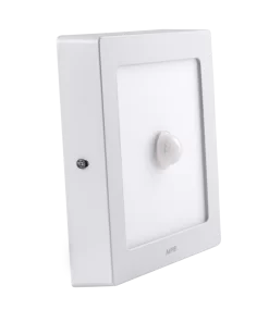 Đèn Panel ốp nổi nhôm, mặt vuông, cảm biến chuyển động 12W ánh sáng trắng SSPL-12T/MS MPE