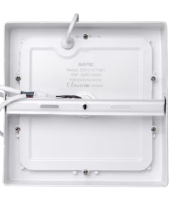 Đèn Panel ốp nổi nhôm, mặt vuông, cảm biến chuyển động 12W ánh sáng trắng SSPL-12T/MS MPE