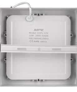 Đèn Led Panel âm trần vuông 12W ánh sáng vàng SSPL-12V MPE