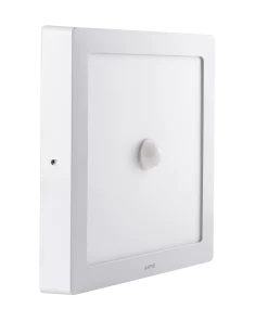 Đèn Panel ốp nổi nhôm, mặt vuông, cảm biến chuyển động 18W ánh sáng trắng SSPL-18T/MS MPE