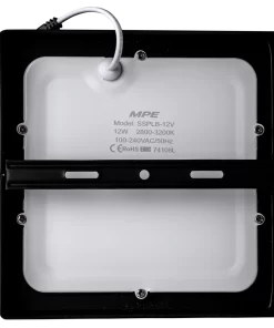 Đèn Led Panel âm trần vuông bo viền 12W ánh sáng vàng SSPLB-12V MPE