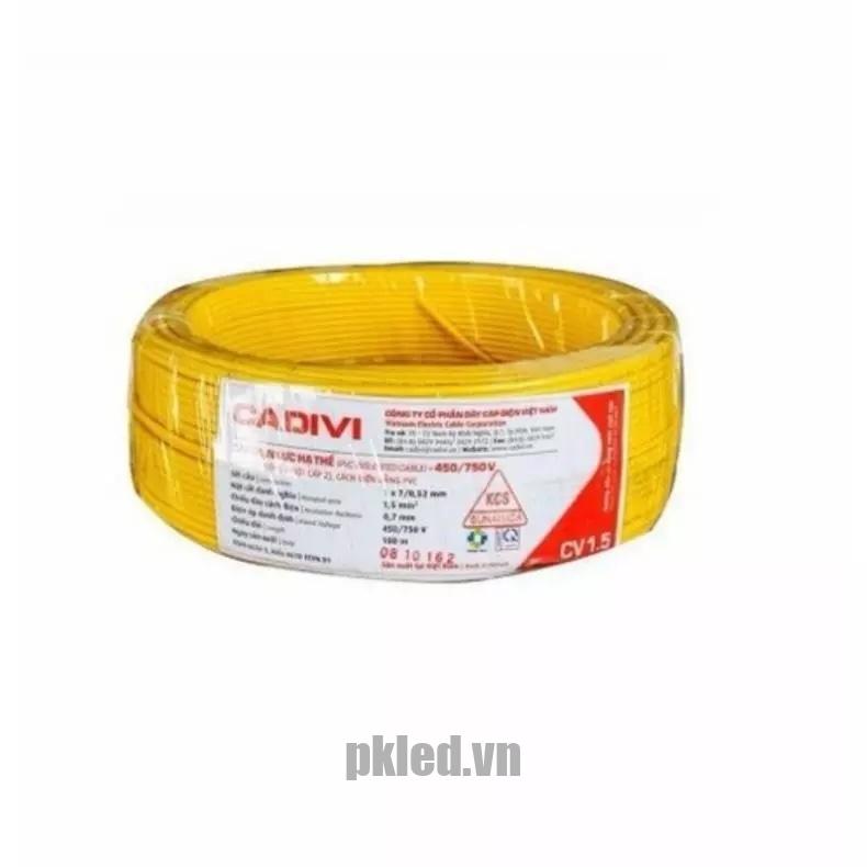 Dây Cadivi mã VC/LF-0.5(F0.80)–300/500V loại dây đơn cứng có 1 lõi 1 sợi dẫn