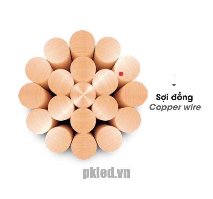 Cáp điện LION-C 10 cáp đồng trần xoắn ruột Đồng