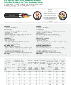 Trang 25 - Tài liệu kỹ thuật đây cáp điện lực CVV/DATA - DSTA LION 2026 (DAPHACO)