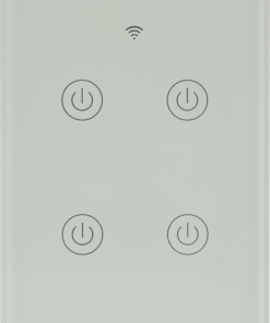 Bộ công tắc wifi cảm ứng on off 4 điểm chạm Duhal A1A460