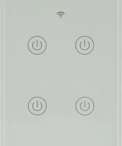 Bộ công tắc wifi cảm ứng on off 4 điểm chạm Duhal A1A460