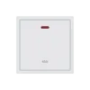 Bộ công tắc 45A có đèn báo S1 series màu trắng Duhal C1A125