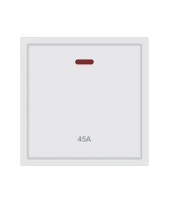 Bộ công tắc 45A có đèn báo S1 series màu trắng Duhal C1A125