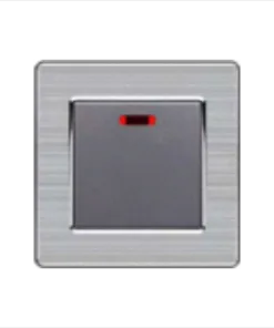 Bộ công tắc 20A có đèn báo màu xám Duhal C1A134