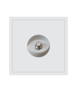 Bộ ổ cắm truyền hình vệ tinh S1 series màu trắng Duhal C1B128