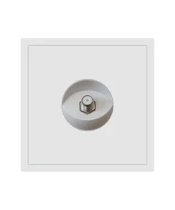 Bộ ổ cắm truyền hình vệ tinh S1 series màu trắng Duhal C1B128