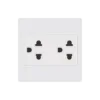Bộ ổ cắm đôi 3 chấu 16A 250V Duhal C1B252