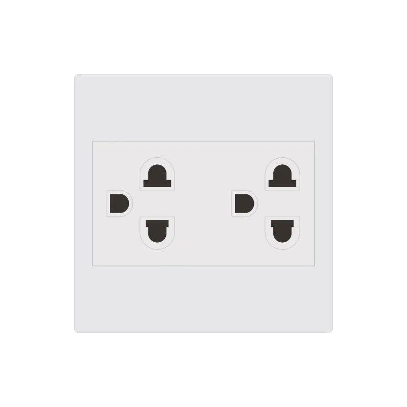 Bộ ổ cắm đôi 3 chấu 16A 250V Duhal C1B252