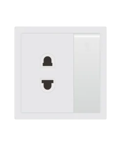 Bộ ổ cắm 2 chấu và công tắc 1 nút nhấn 1 chiều C1B324