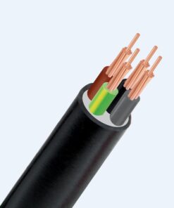 Hình ảnh mô phỏng cấu trúc lõi cáp Cadivi CVV 4 lõi