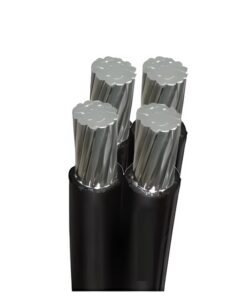 Hình ảnh mô phỏng cấu trúc lõi cáp Cadivi LV_ABC 4 lõi