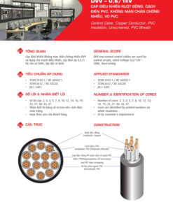 Trang 3 - Tài liệu kỹ thuật cáp điều khiển Cadivi