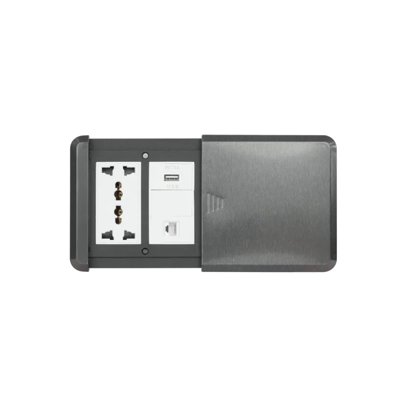 Ổ cắm âm sàn nắp trượt IP44 Duhal I2V201