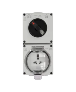 Ổ cắm đa năng và công tắc xoay chống thấm IP66 Duhal K1V105