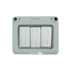 Bộ 3 công tắc 1 chiều chống thấm IP55 Duhal K1V108