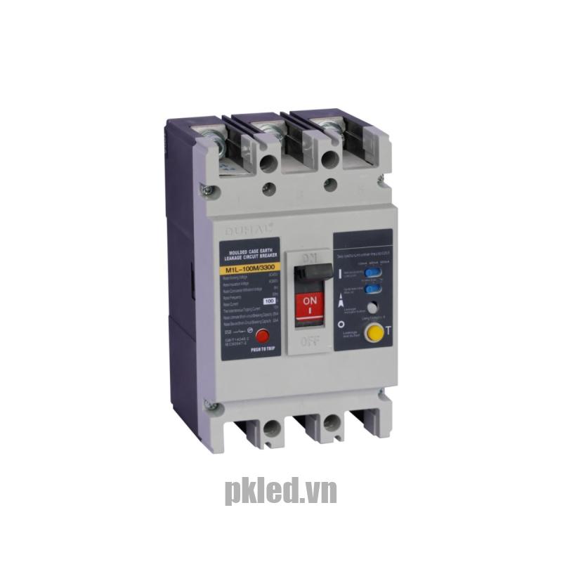 MCCB chống dòng rò 3P+1N 100A 50kA K9 series Duhal K9D4-100