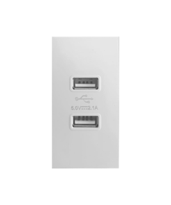 Ổ cắm 2 USB Saturn K size M màu trắng Duhal S1B002