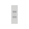 Ổ cắm 2 USB Saturn S size S màu trắng Duhal S1B004