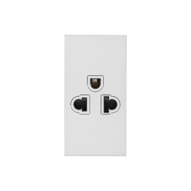 Ổ cắm 3 chấu Saturn K size M màu trắng Duhal S1B032