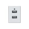 Ổ cắm đôi USB size M 5V 2A Duhal S1B622