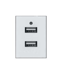Ổ cắm đôi USB size M 5V 2A Duhal S1B622