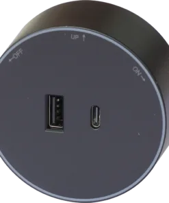 Bộ ổ cắm cao cấp PC aluminum có LED 1 USB 1 Type-C Duhal S1B651