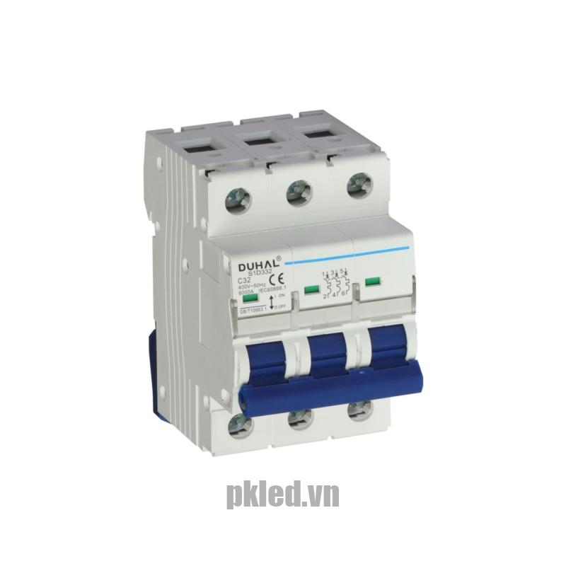 MCB 3 cực 10A 6kA Duhal S1D310 thiết bị đóng cắt 3P