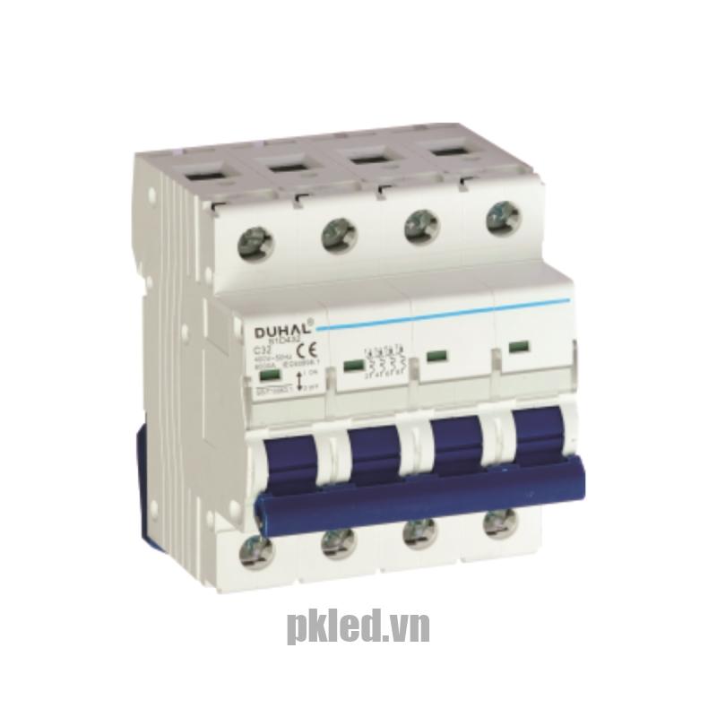 MCB 4 cực 80A 10kA Duhal S1D480 thiết bị bảo vệ hệ thống điện