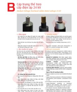 Trang 25- Tài liệu kỹ thuật đây trung kế Cadivi