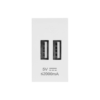 Ổ cắm 2 USB size S Duhal T1B612 thiết kế tiện lợi