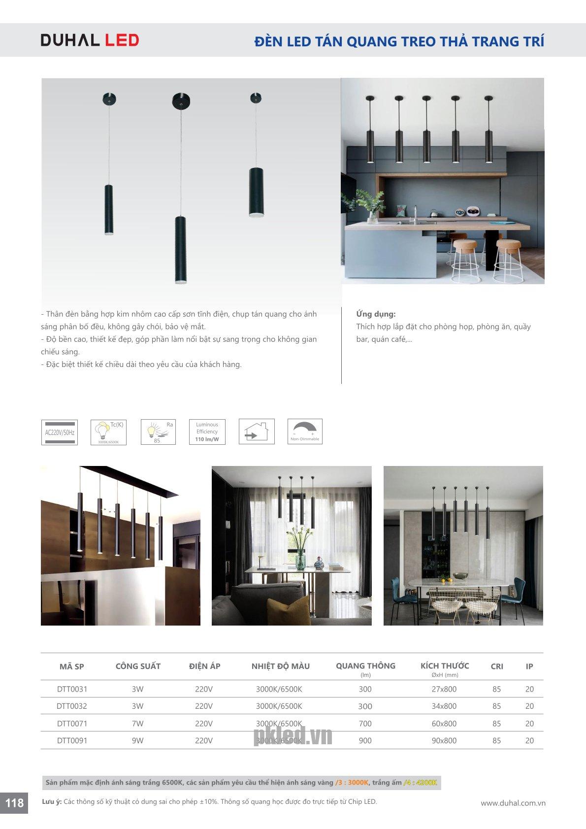 Trang 118- Tài liệu kỹ thuật đèn led Duhal series DTT
