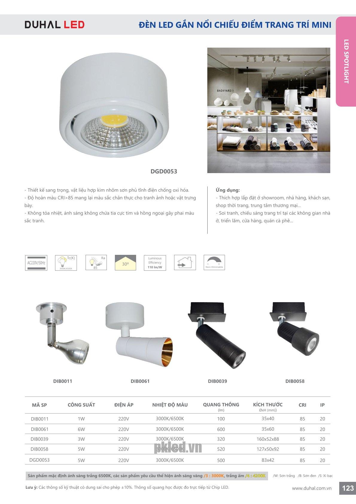 Trang 123- Tài liệu kỹ thuật đèn led Duhal series DGD